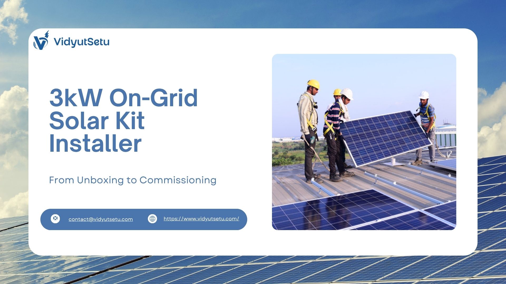 3kW On-Grid Solar Kit Installer Checklist (3kVA)