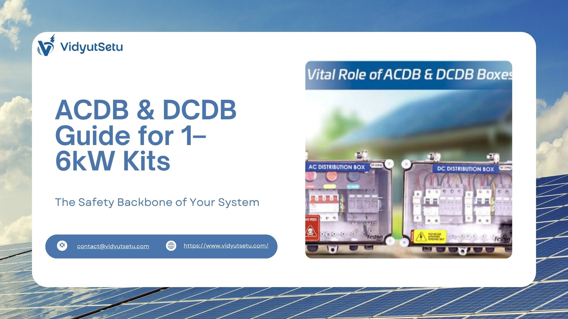 ACDB vs DCDB for 1–6kW Solar Kits