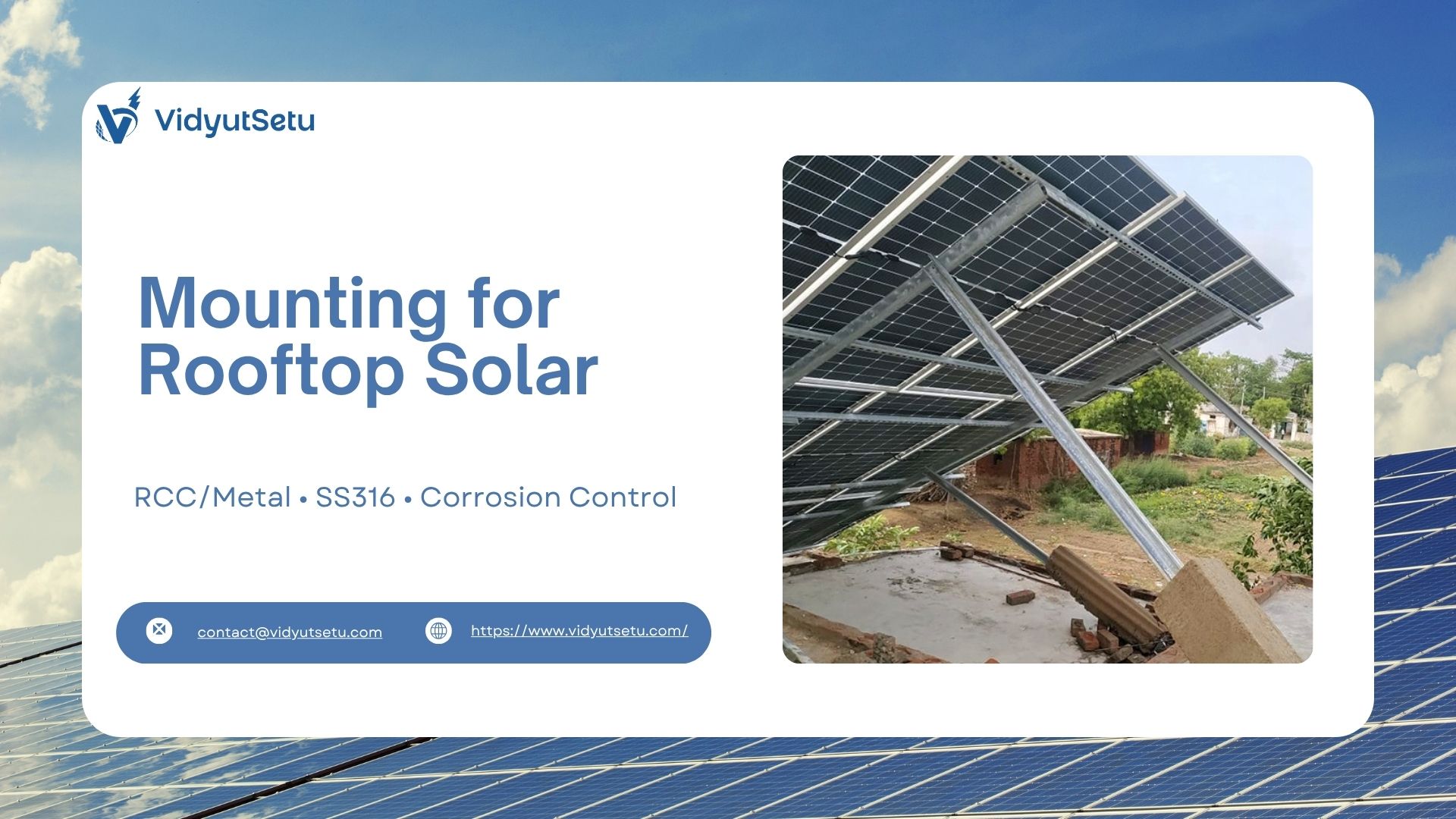 Mounting Structures for Solar Kits