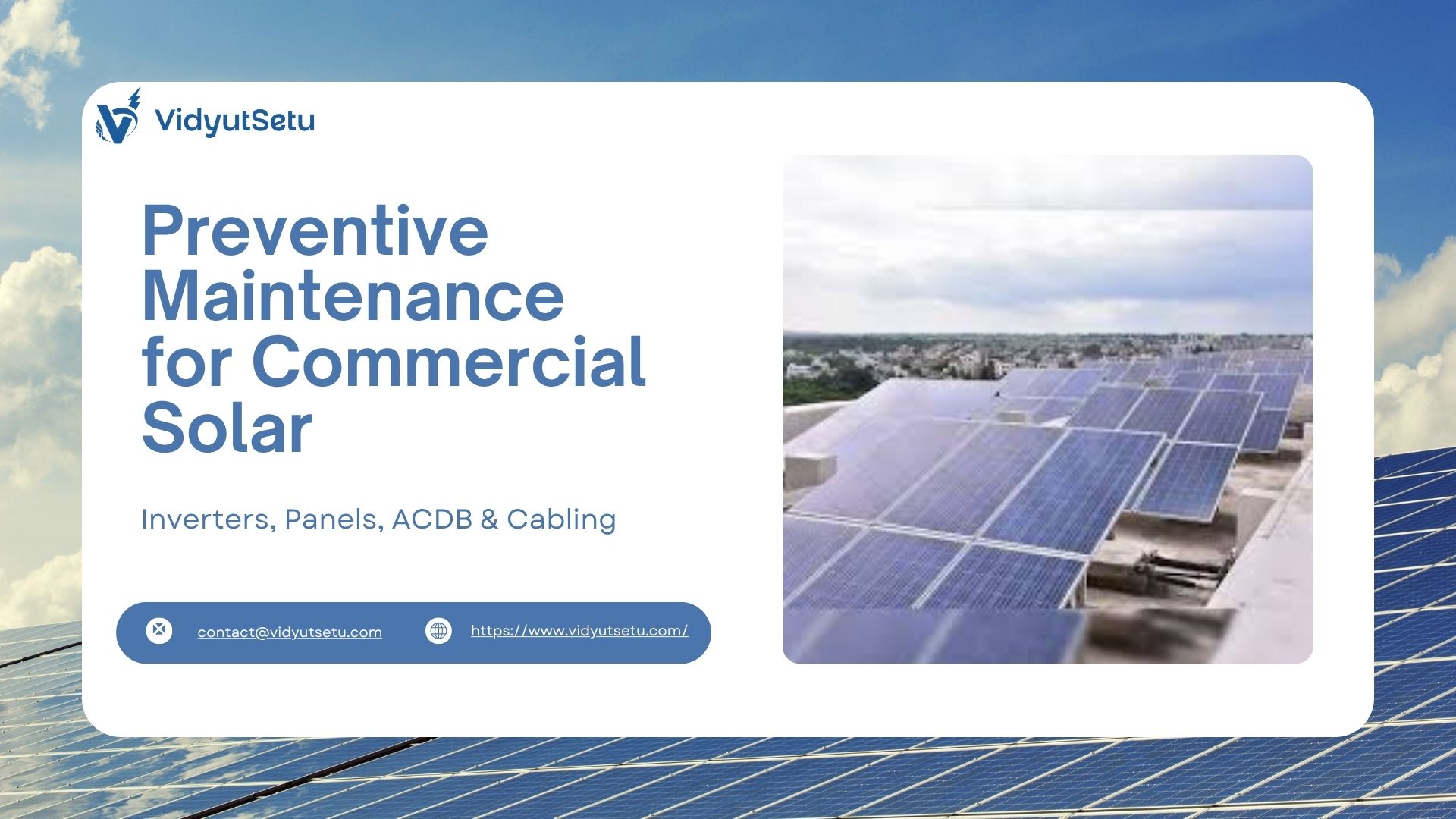 Preventive Maintenance for Commercial Solar