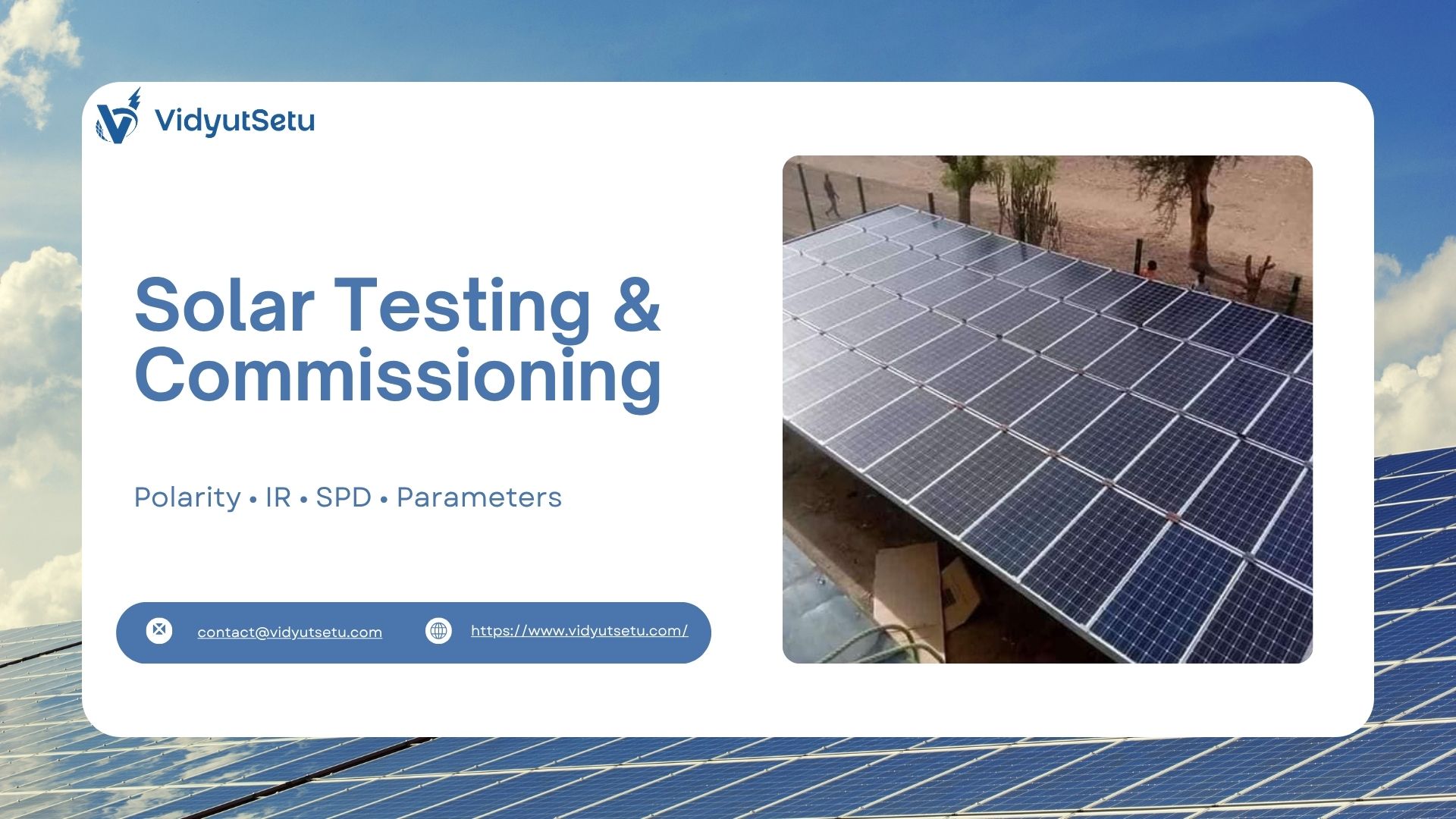 Solar Kit QA_QC & Commissioning Tests